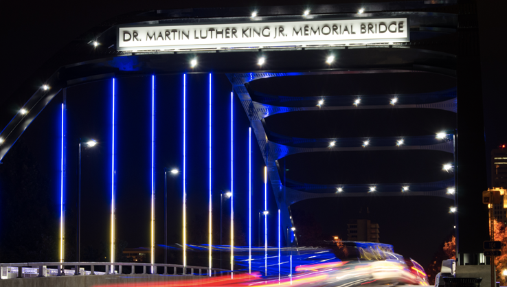 MLK Memorial Bridge at night