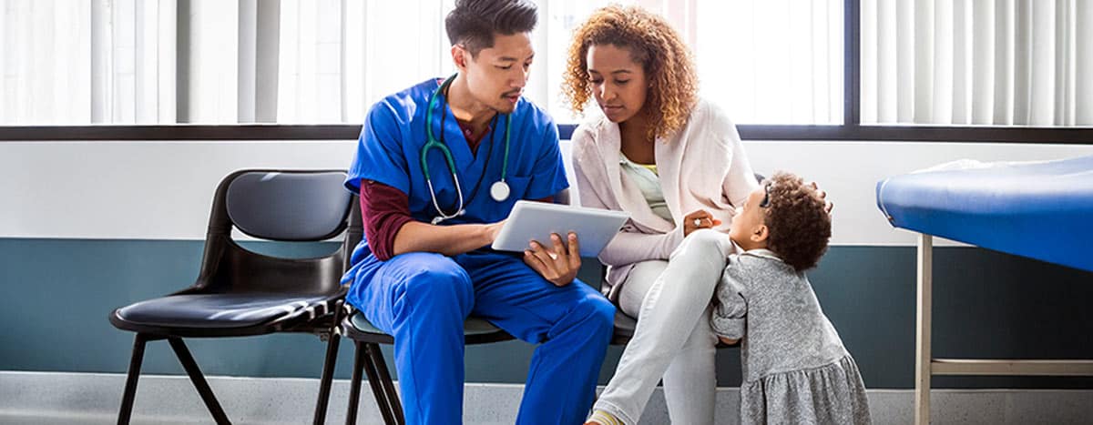 Patient and a doctor