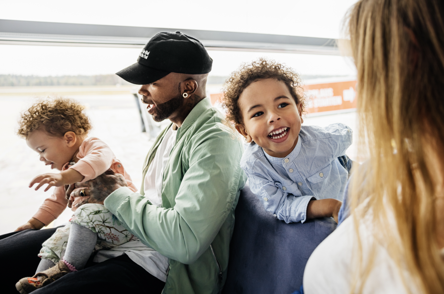 Family Airplane Travel