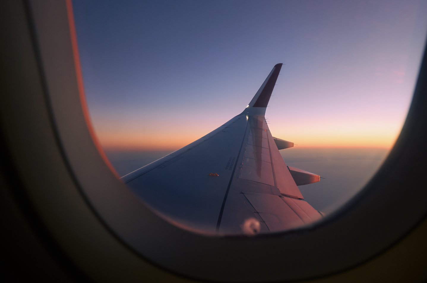 Major international airline view