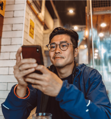 Man on mobile phone
