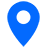 Location icon in C Space blue