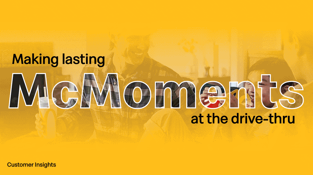 Insight storytelling and activation example from McDonald's
