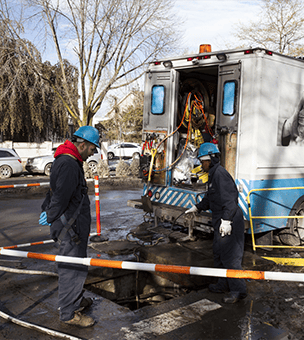 Undergrounding utility workers