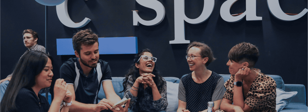 Group of C Space Employees Meeting