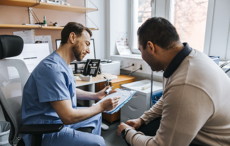Patient and Doctor Meeting