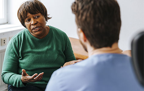 A patient-doctor conversation