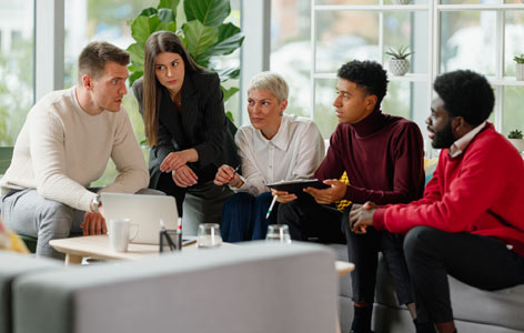 Team meeting discussion