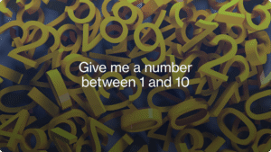 Give me a number between 1 and 10. 