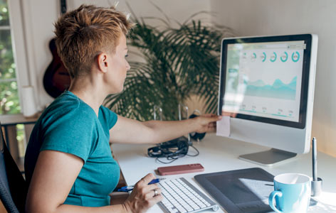 A women working